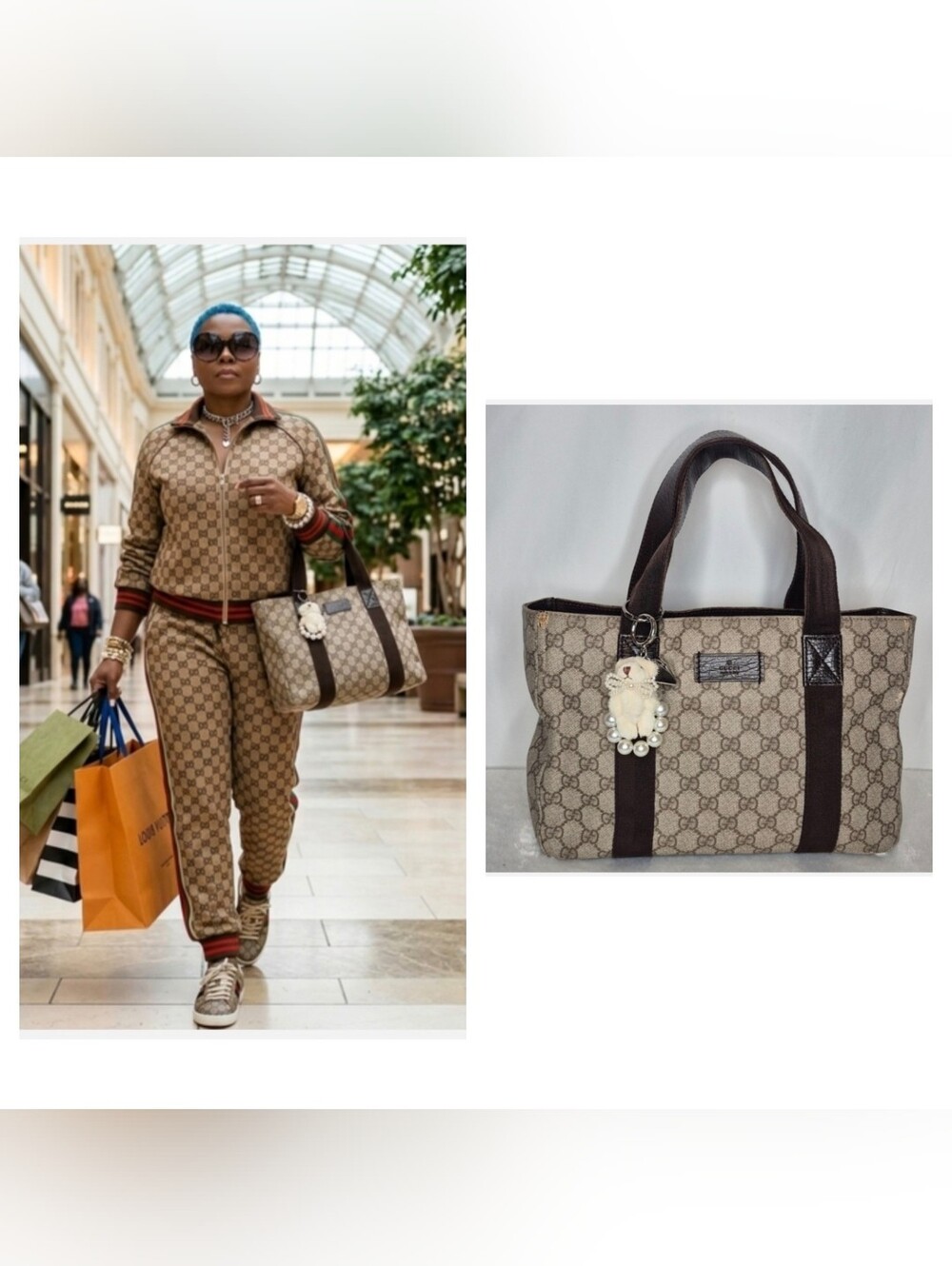Gucci GG Supreme Vintage Small Tote Bag